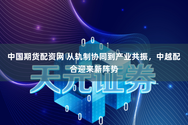 中国期货配资网 从轨制协同到产业共振,中越配合迎来新阵势