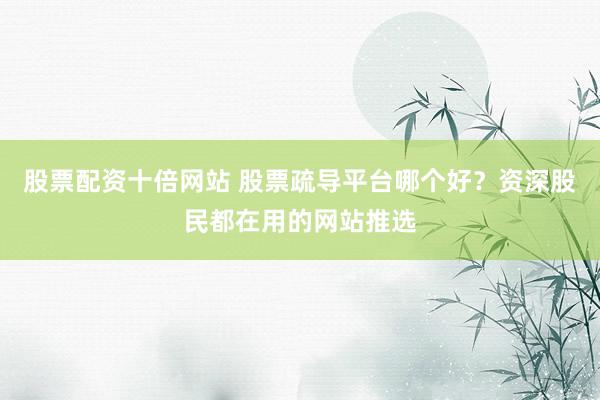 股票配资十倍网站 股票疏导平台哪个好？资深股民都在用的网站推选